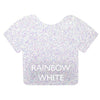 Rainbow White Siser Glitter